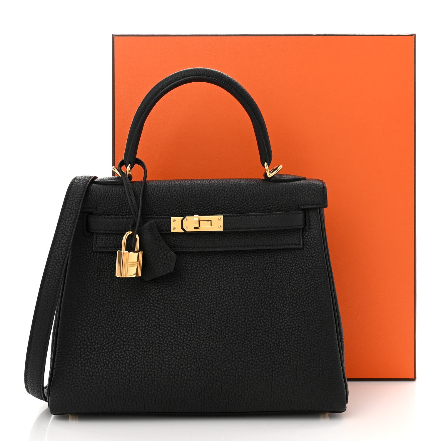 Hermes Togo Kelly Retourne 25 Black 11 of 11