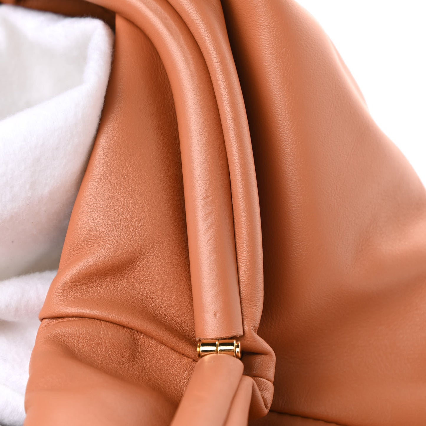 Smooth Butter Calf The Pouch Oversized Clutch Clay