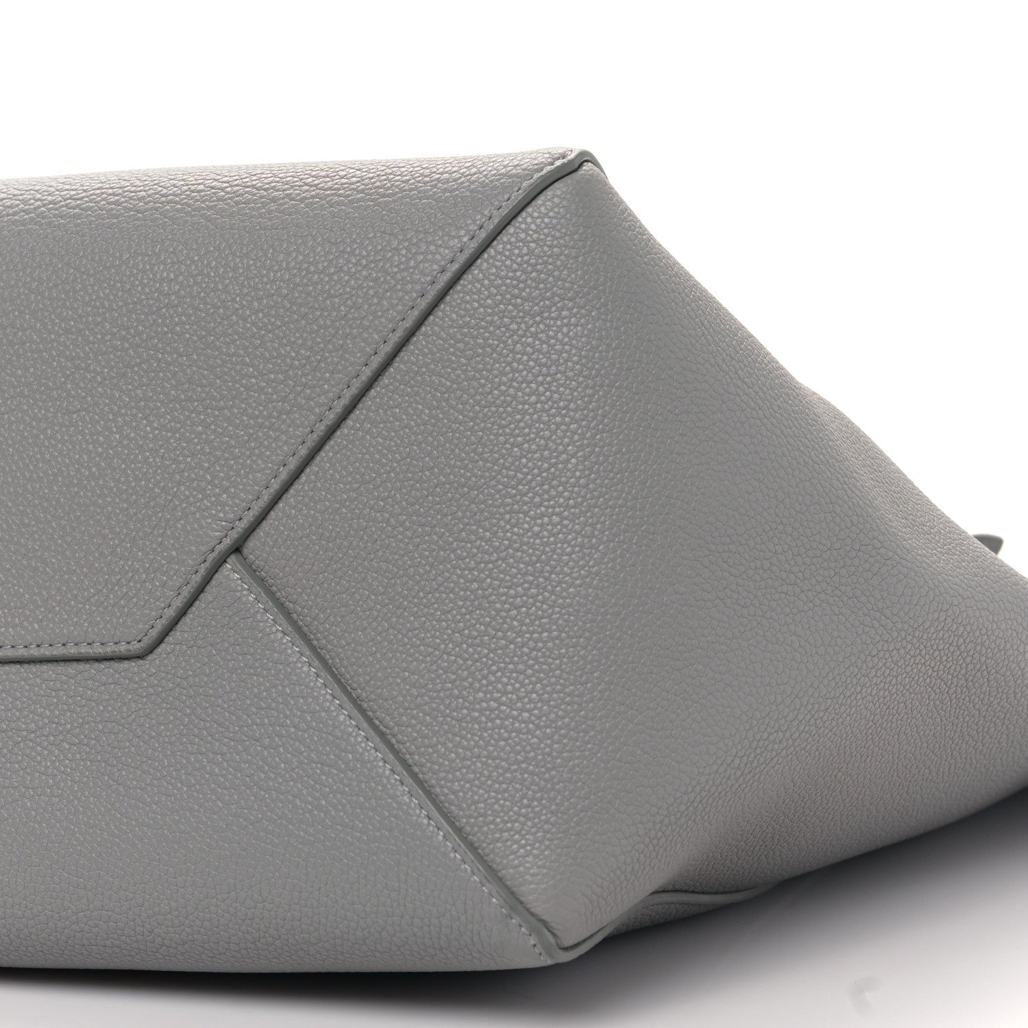 Celine Soft Grained Calfskin Small Belt Cabas Phantom Medium Grey 9 of 9