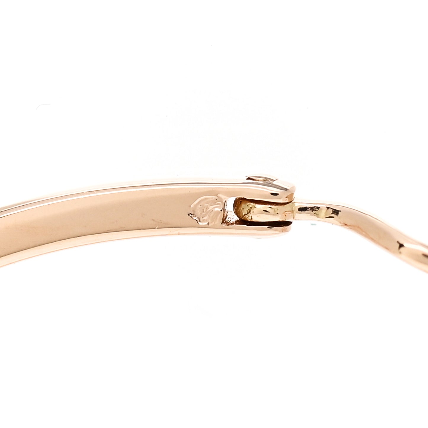 18K Rose Gold Pearl Hoop Earrings