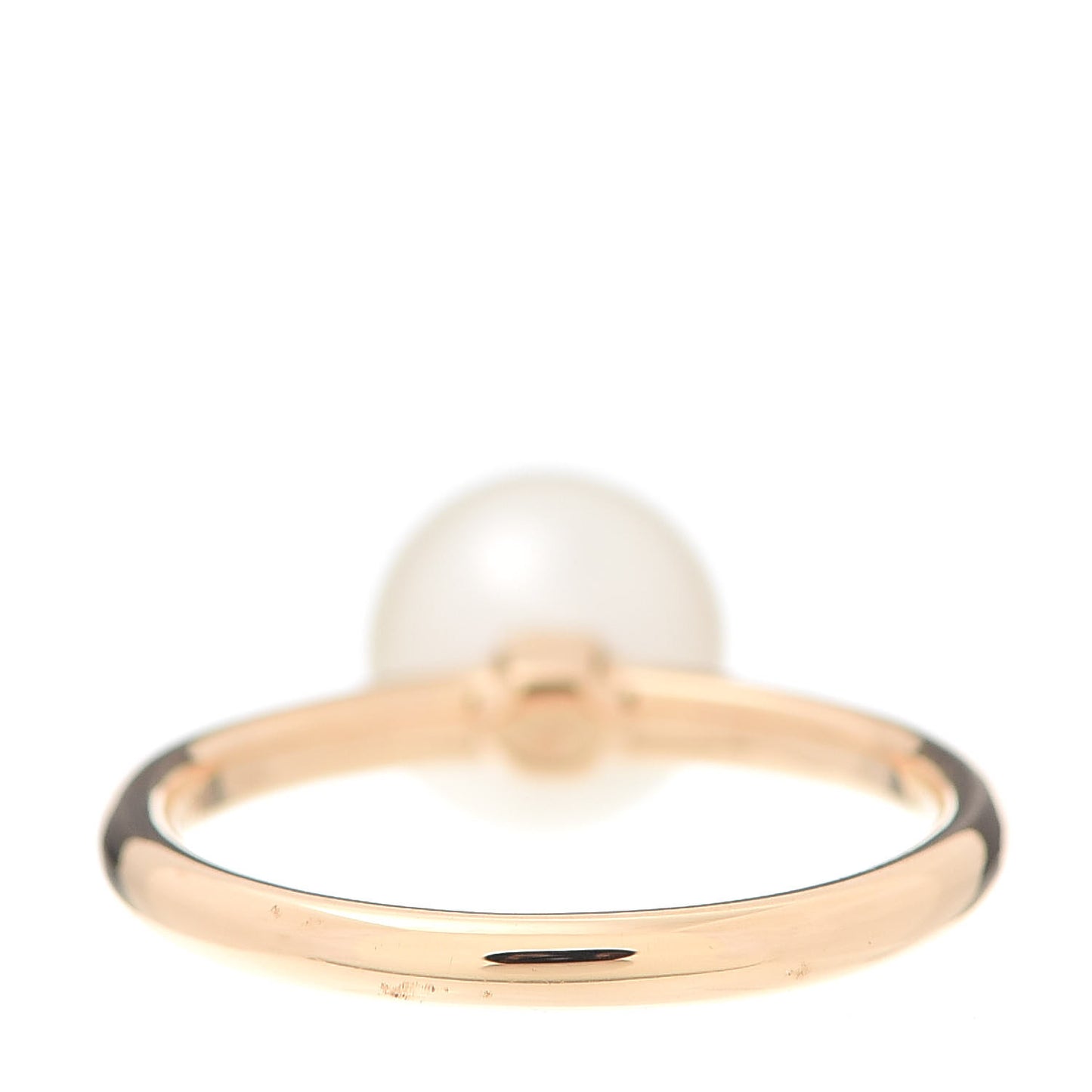 18K Rose Gold Pearl 8mm HardWear Ball Ring 48 4.5