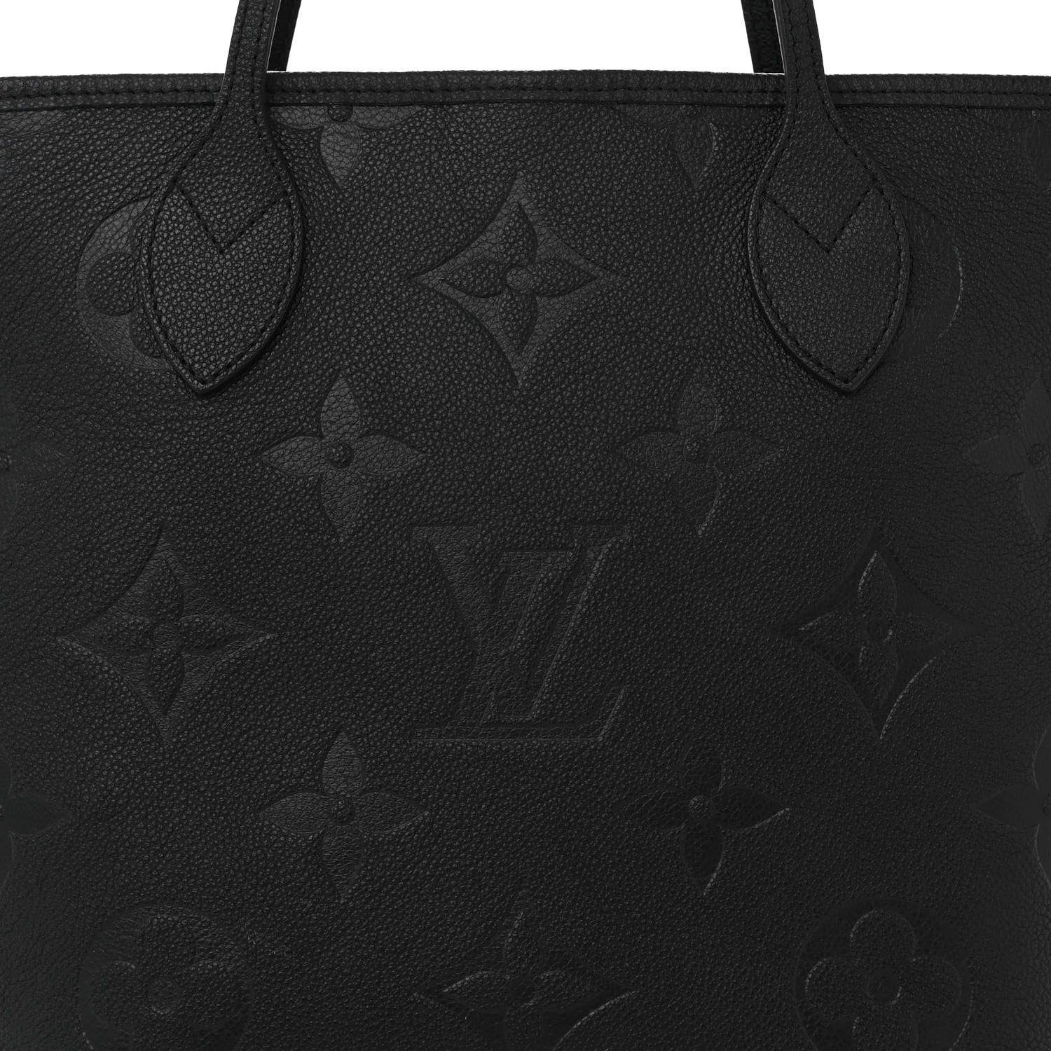 Louis Vuitton Empreinte Monogram Giant Neverfull MM Black 8 of 10