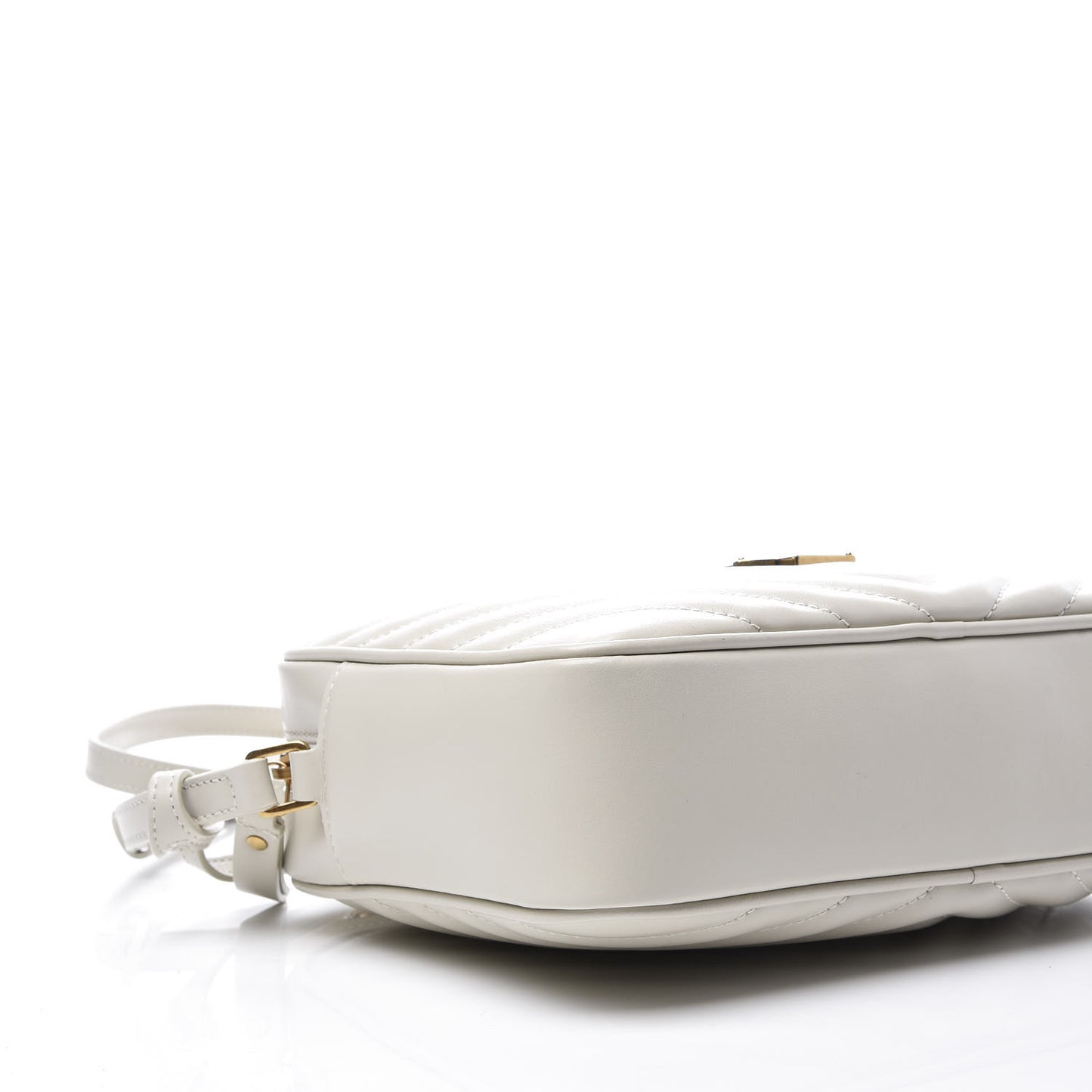 Calfskin Matelasse Monogram Lou Camera Bag Crema Soft