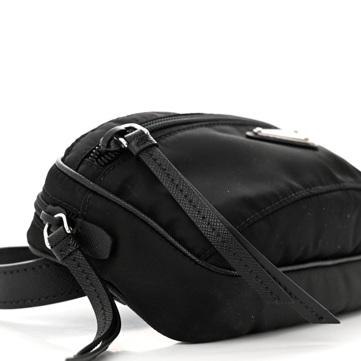 Tessuto Nylon Saffiano Belt Bag Black