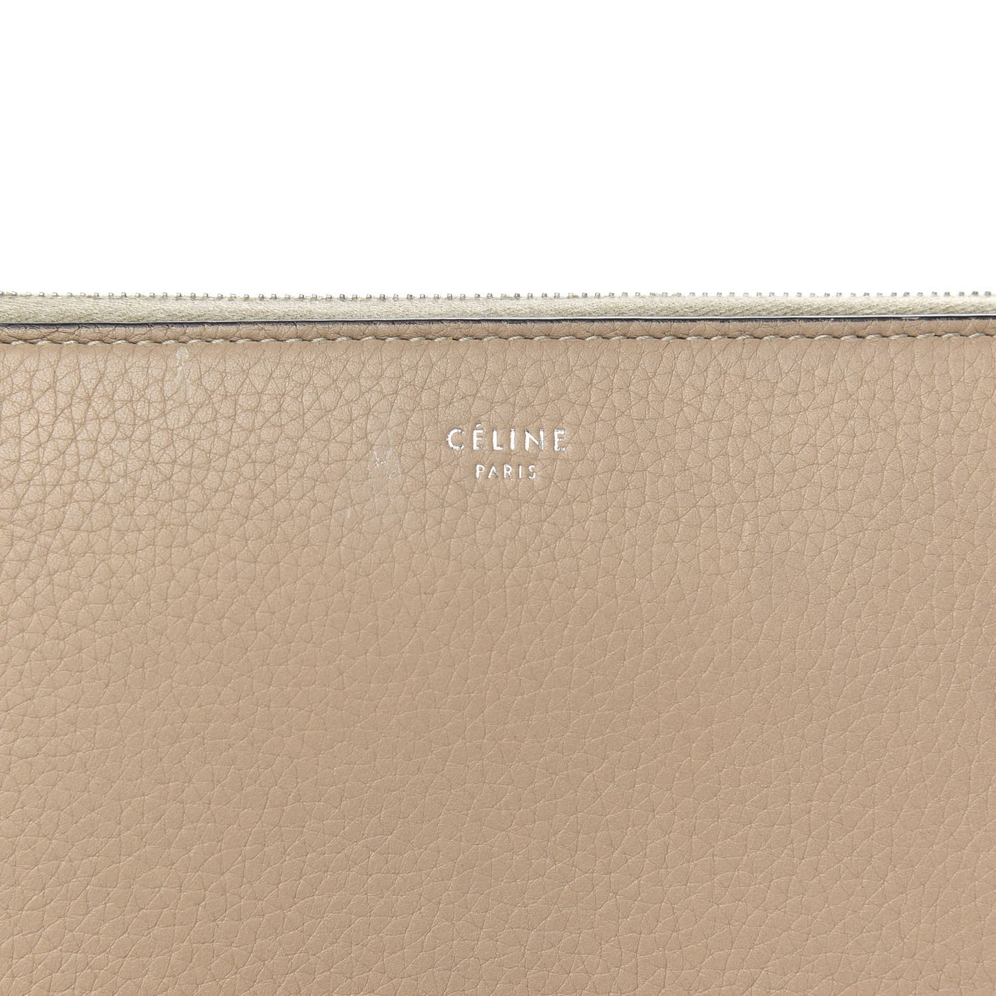Grained Calfskin Large Zip Around Multifunction Wallet Dune