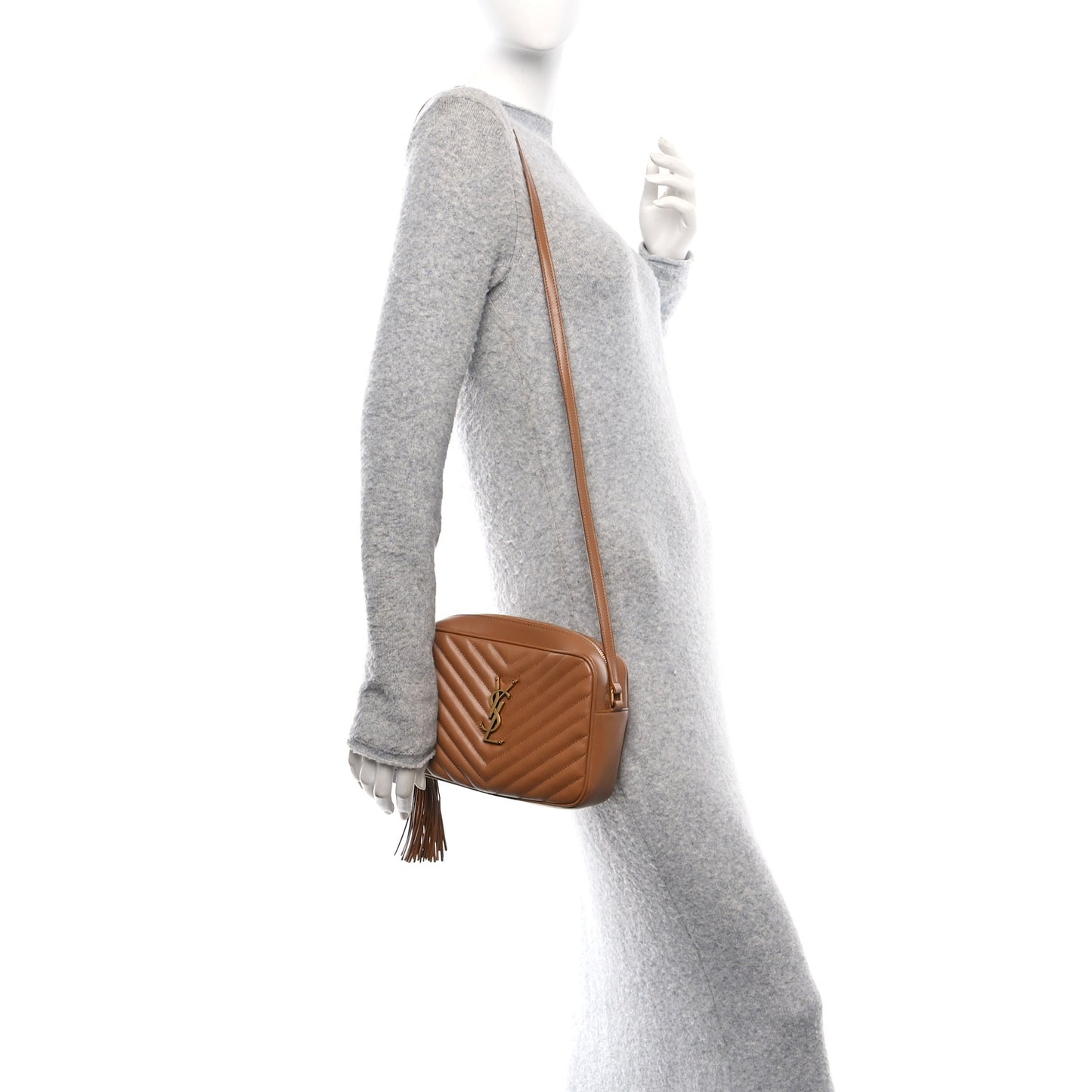 Calfskin Matelasse Monogram Lou Camera Bag Cinnamon