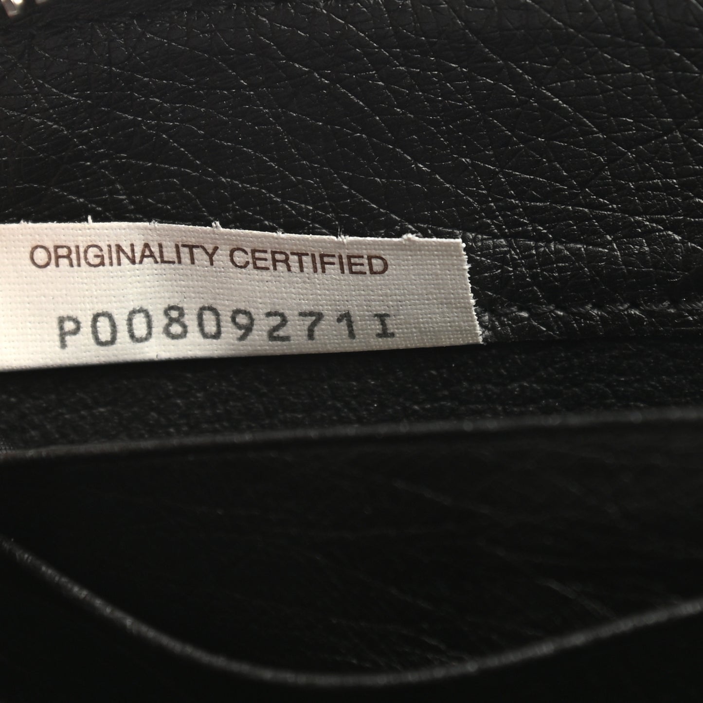 Ostrich Zip Around Wallet Black