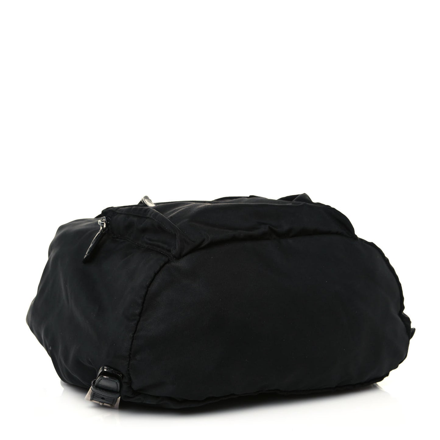 Nylon Vela Single Buckle Backpack Black