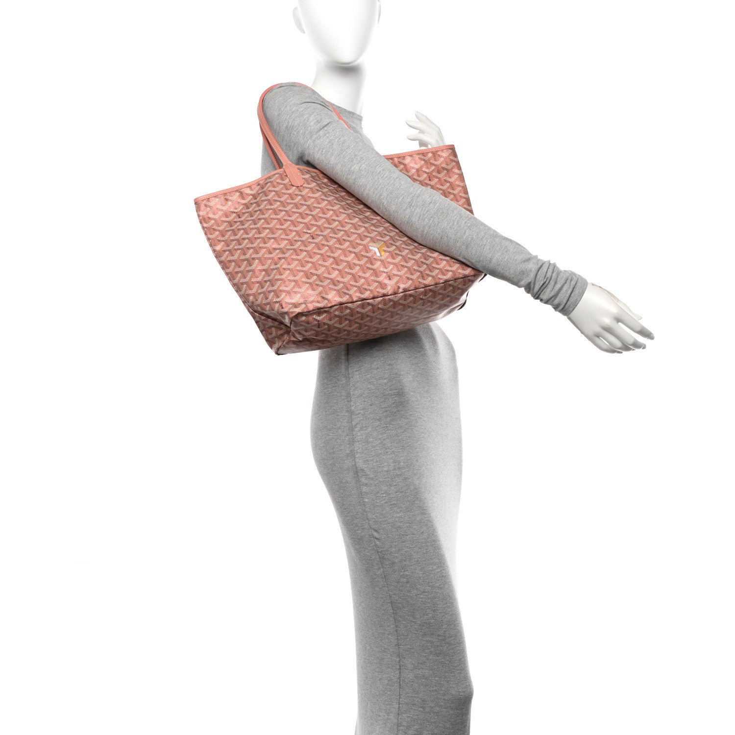 Goyard Iridescent Goyardine Saint Louis PM Pearly Coral 2 of 11