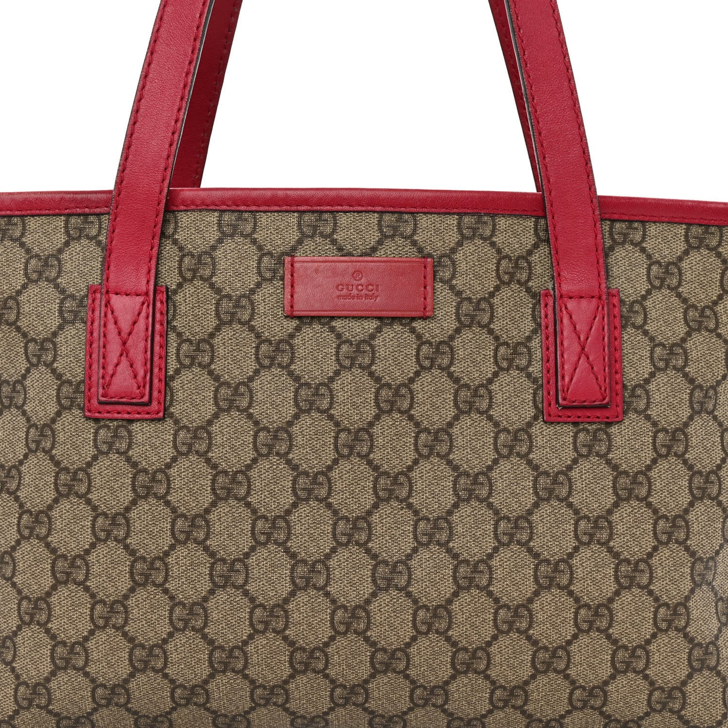 GG Supreme Monogram Small Joy Tote Red