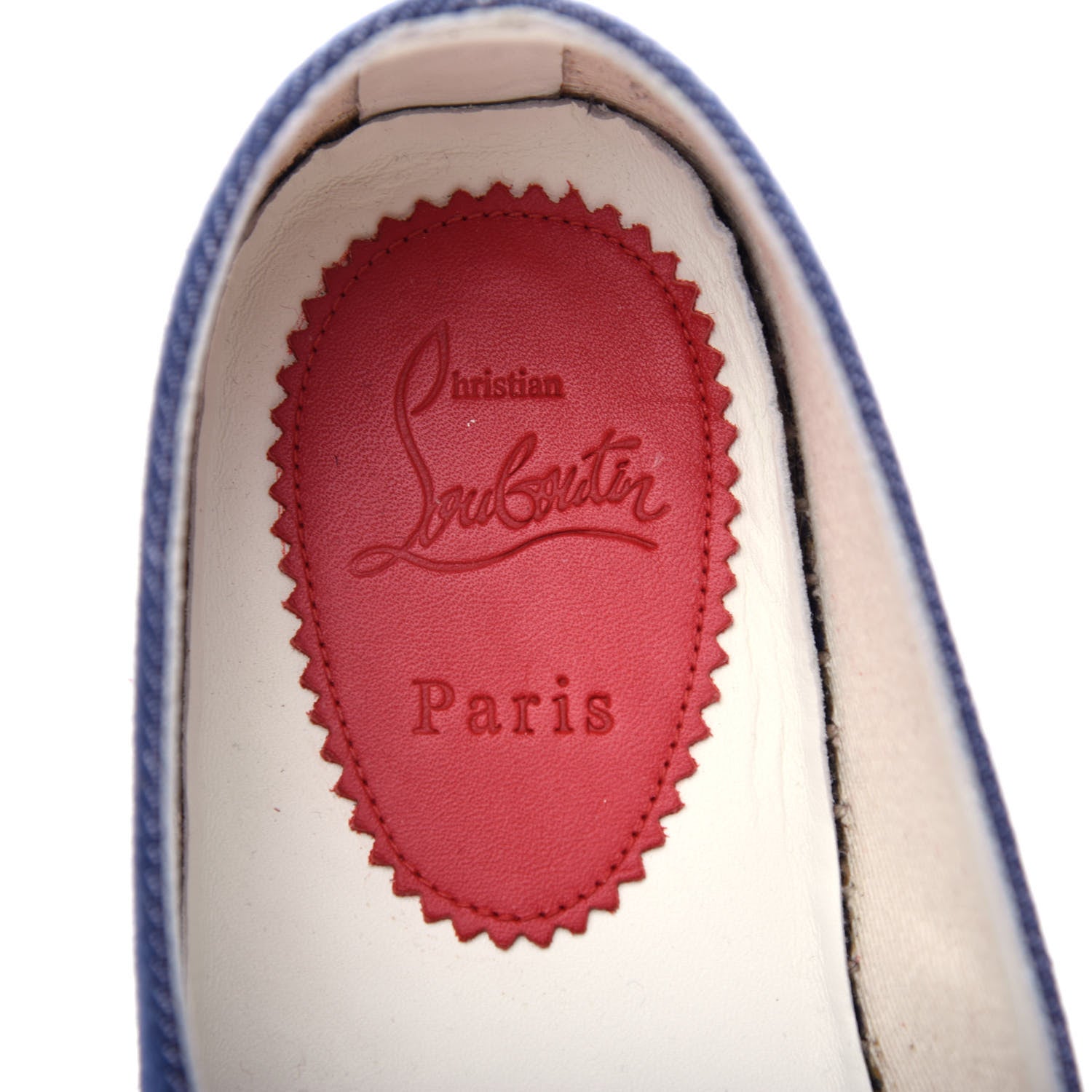 Christian Louboutin Denim Papiougomme Espadrilles 41 Blue 8 of 10