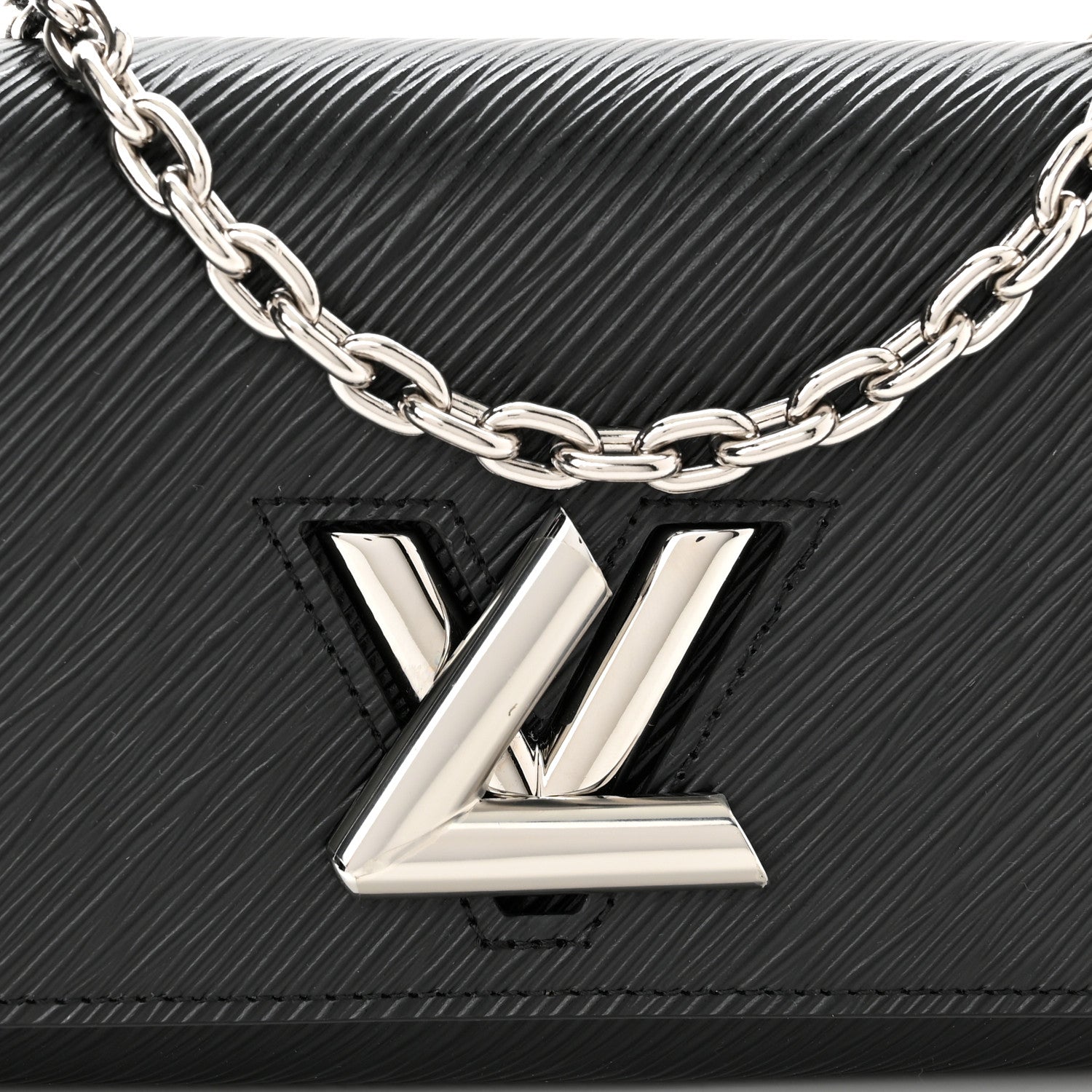 Louis Vuitton Epi Twist Chain Wallet Black 8 of 10