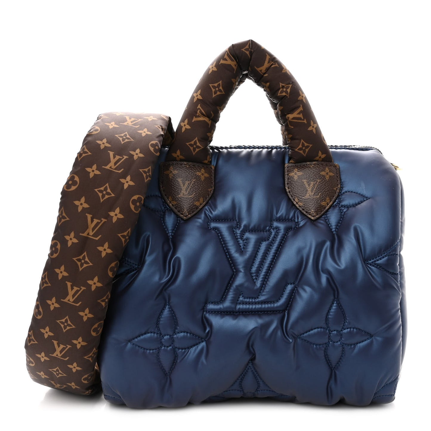 Econyl Mini Monogram Pillow Speedy Bandouliere 25 Navy