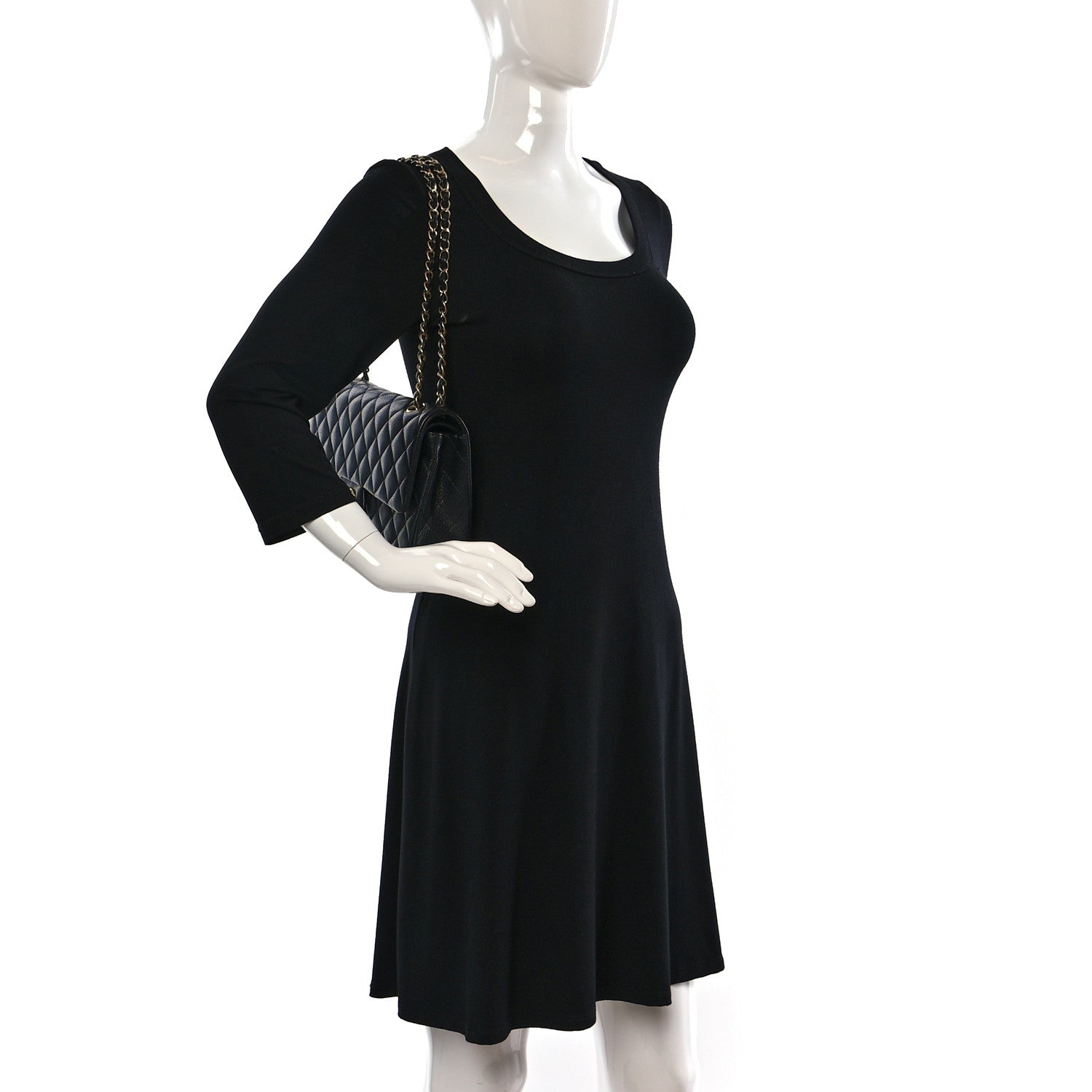 Chanel Caviar Quilted Medium Double Flap Black 2 of 11