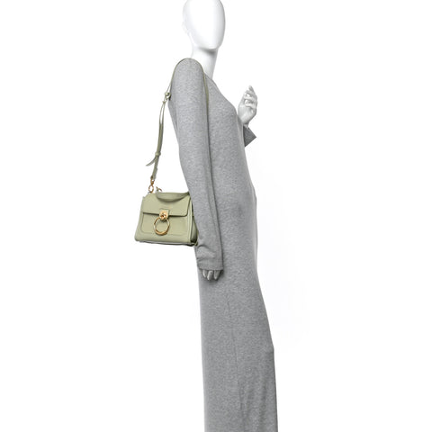 Calfskin Mini Tess Day Bag Light Eucalyptus