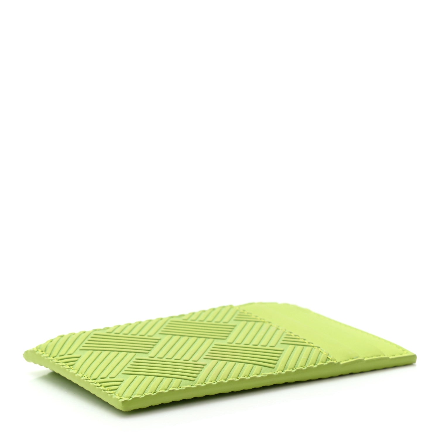 Bottega Veneta Nappa Embossed Intrecciato Zipped Card Case Kiwi 4 of 9