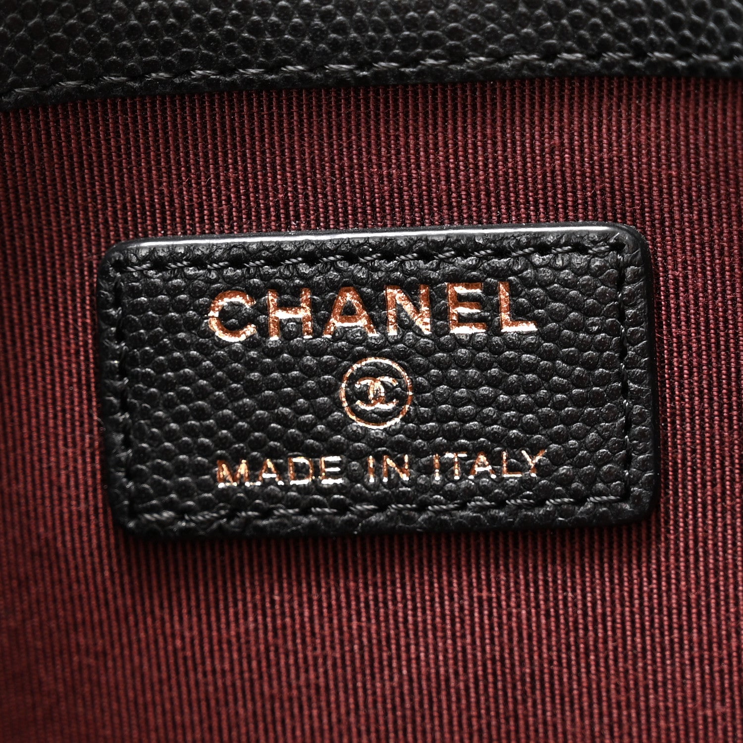 Chanel Caviar Quilted Medium Cosmetic Case Black 6 of 11