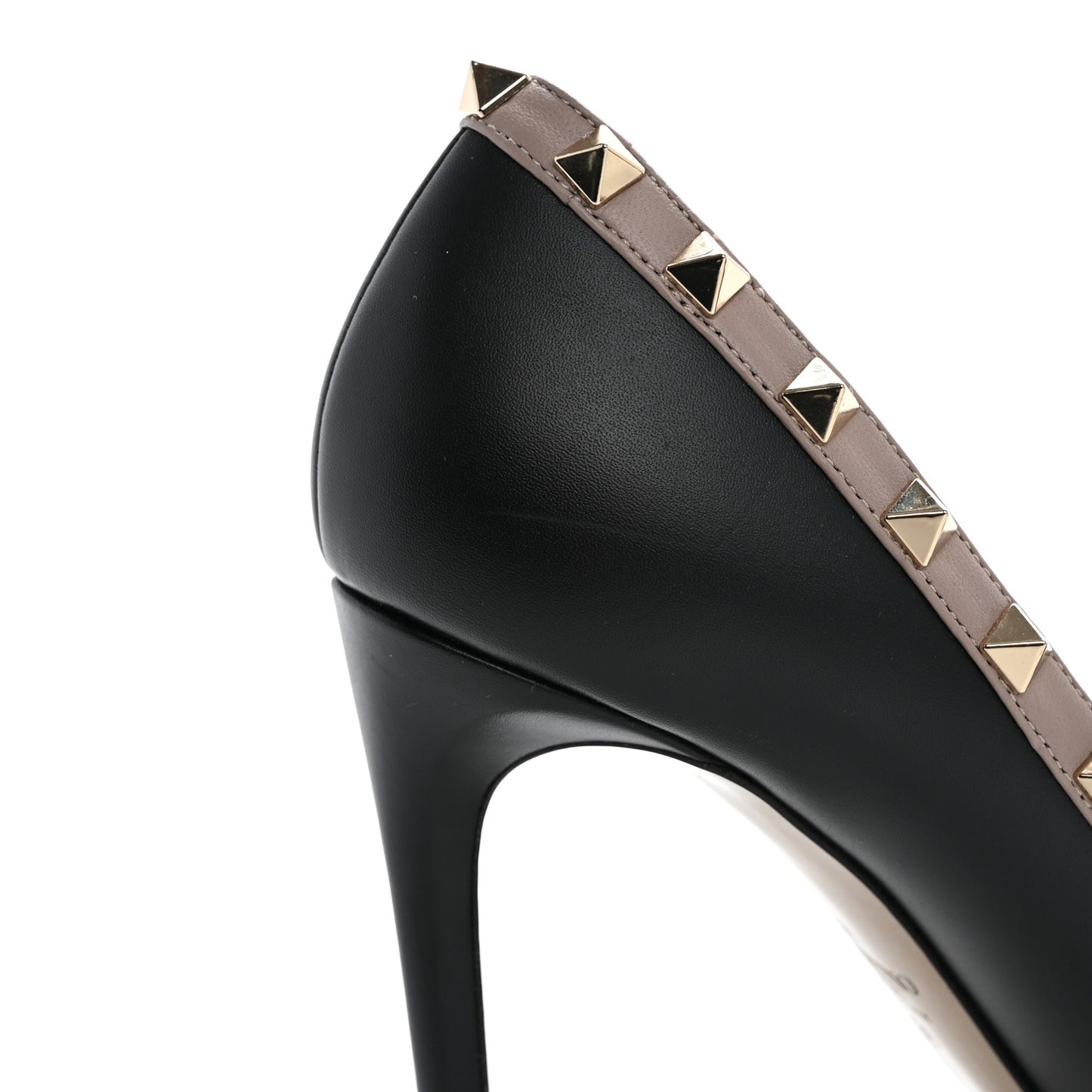 Nappa Rockstud 100mm Pumps 38 Black Poudre