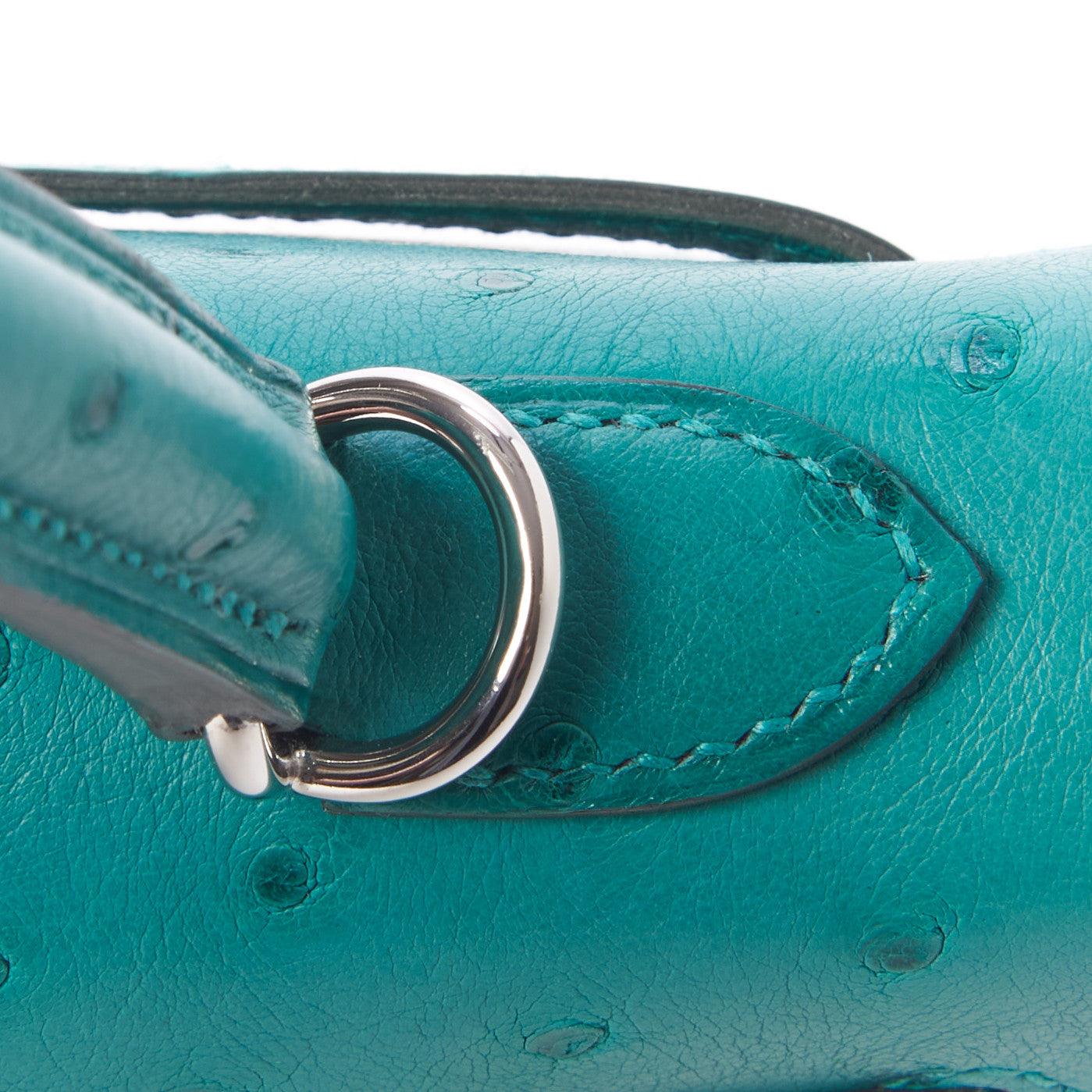 Ostrich Kelly Sellier 25 Vert Verone