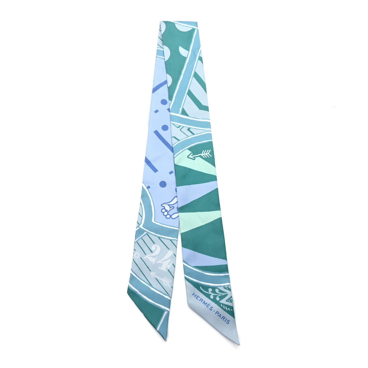 Silk Jeu De Soie Uniforme Twilly Aqua
