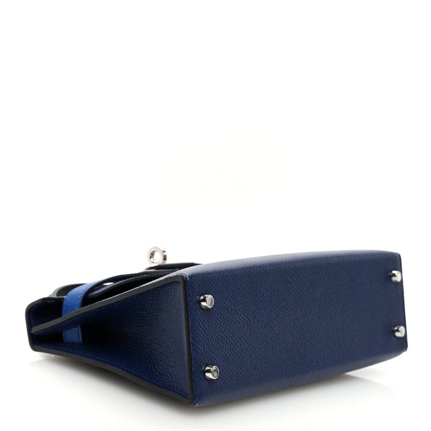 Epsom Mini Kelly Sellier 20 Bleu Saphir Bleu France Black