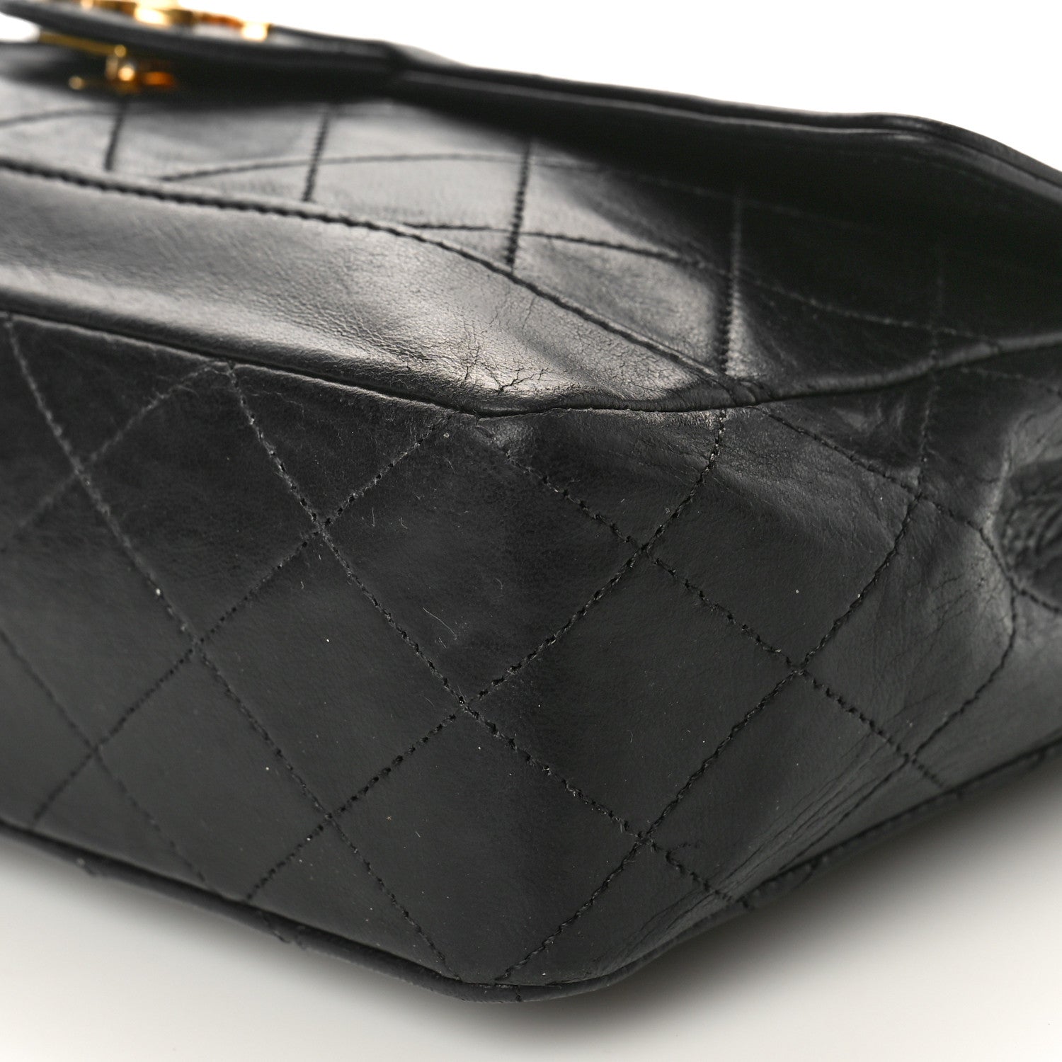 Chanel Lambskin Quilted Small Single Flap Black 11 of 13