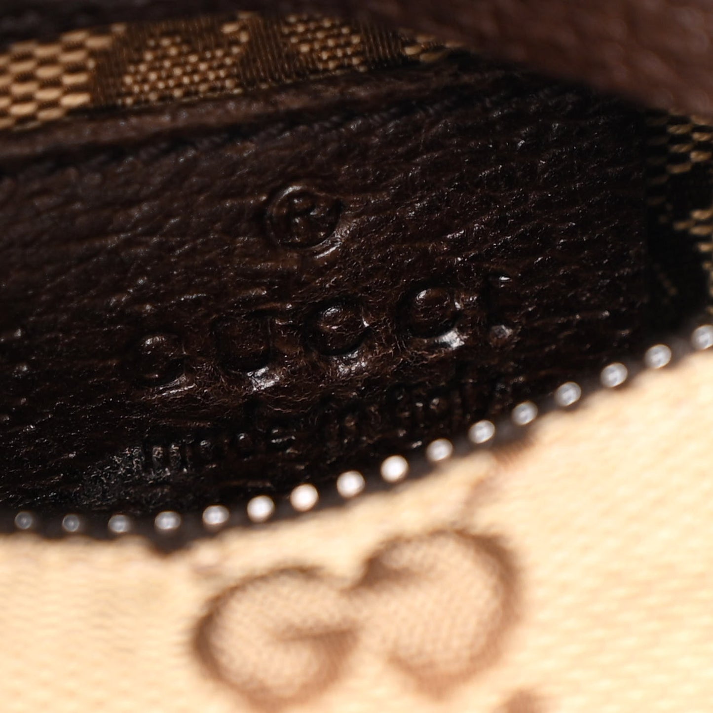 GG Monogram Web Double Pocket Belt Bag Dark Brown