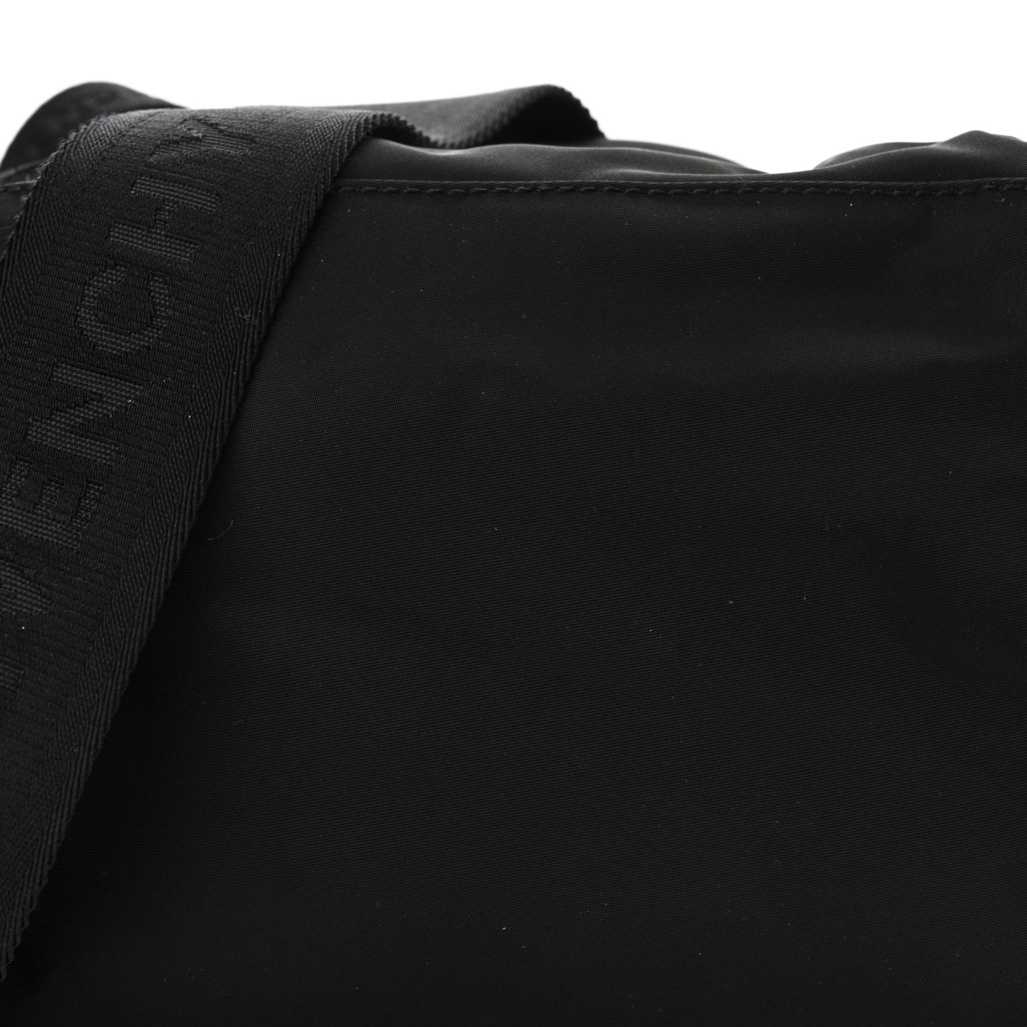 Nylon Small Pandora Mens Crossbody Black White