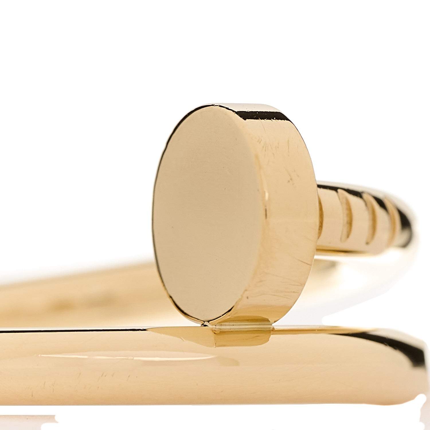 Cartier 18K Yellow Gold Juste Un Clou Ring 53 6.25 4 of 5