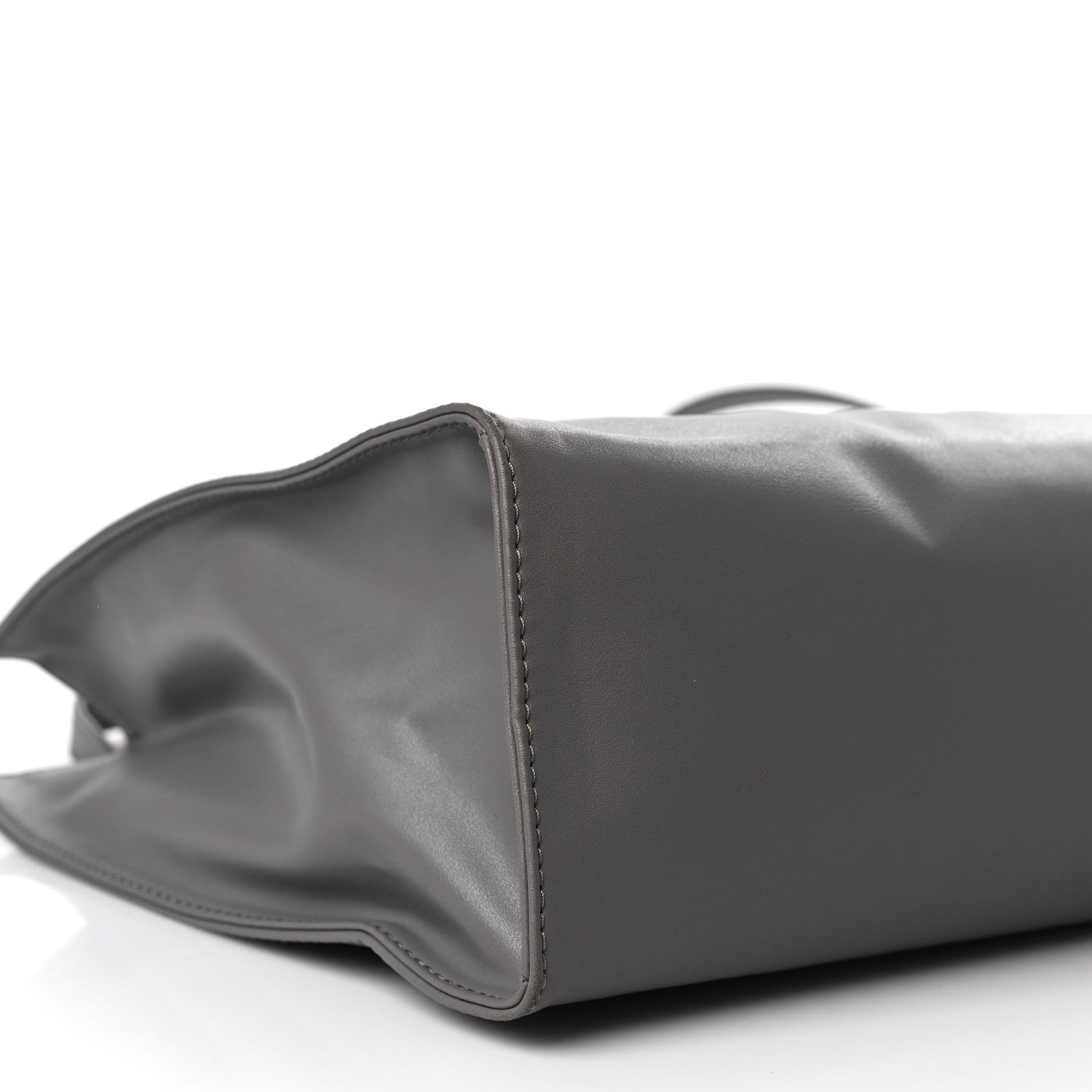 Telfar Vegan Leather Medium Shopping Bag Grey 7 of 8