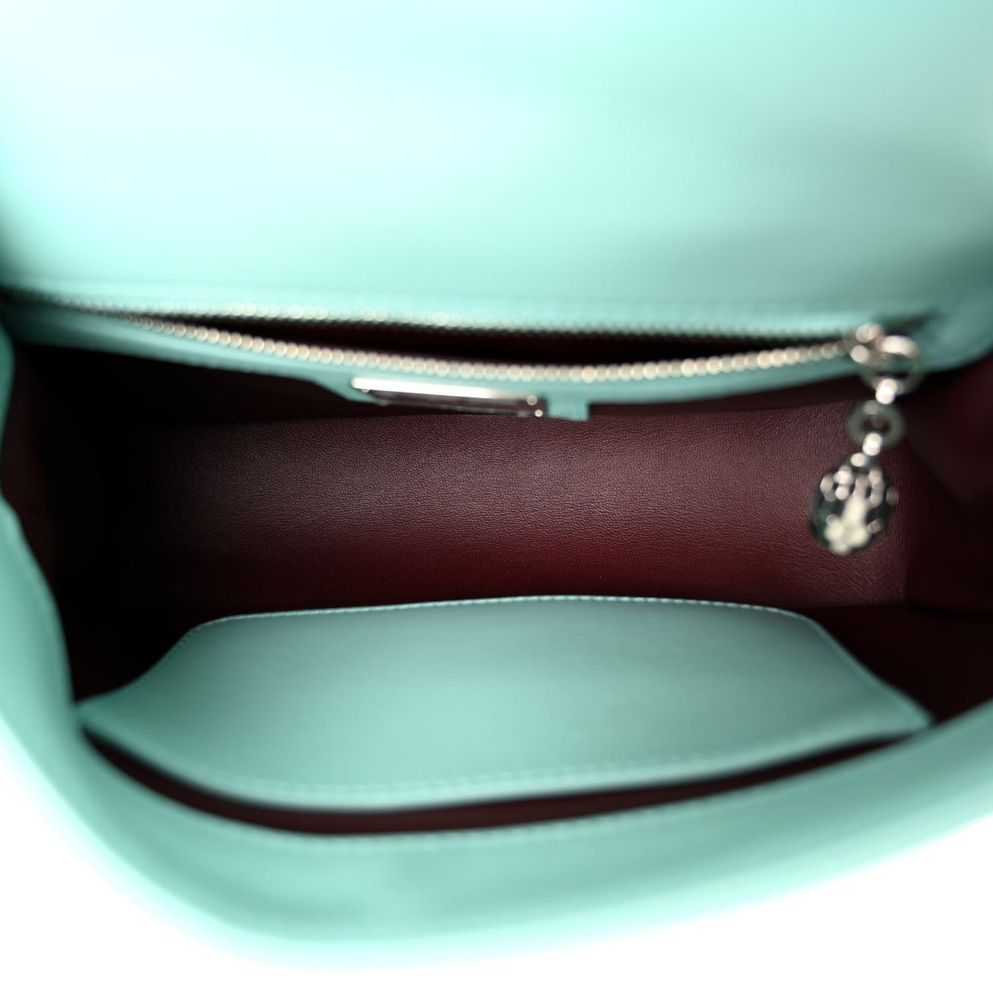 Calfskin Matelasse Small Serpenti Cabochon Shoulder Bag Turquoise