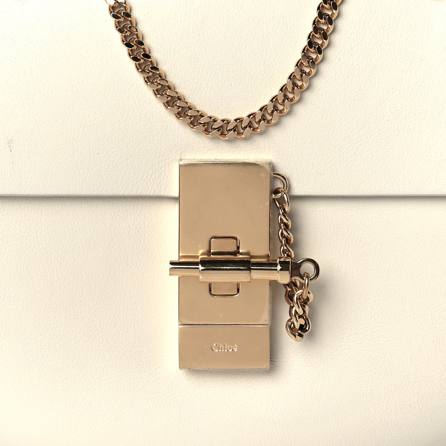 Calfskin Mini Drew Shoulder Bag White