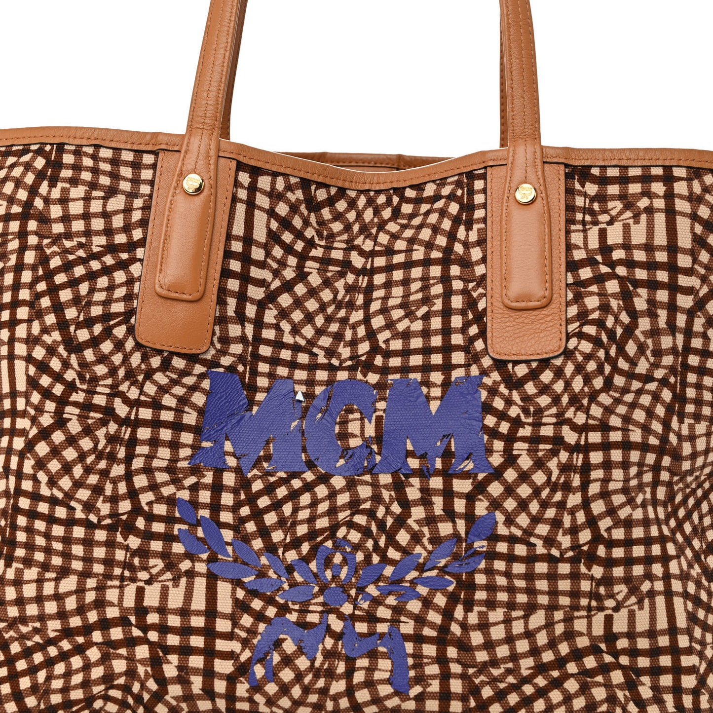 Visetos Medium Liz Reversible Shopper Tote Cognac