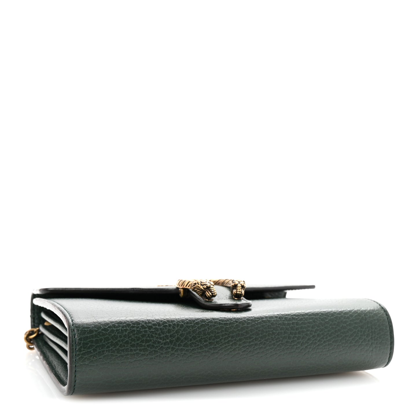 Calfskin Garden Dionysus Chain Wallet Emerald