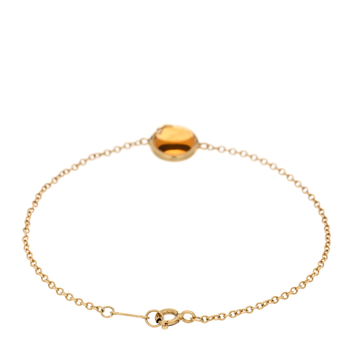 18K Yellow Gold Citrine Paloma Picasso Olive Leaf Bracelet