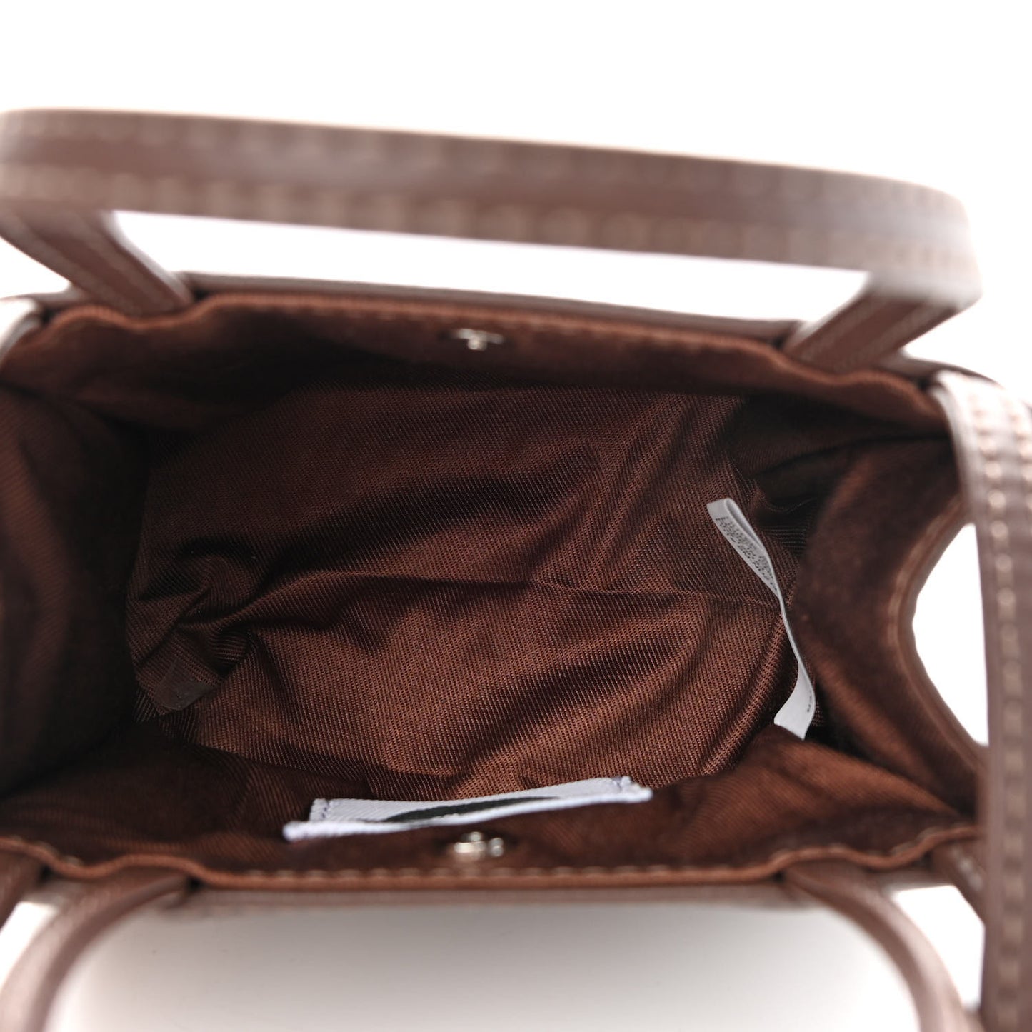 Vegan Leather Small Shopping Bag Chocolate