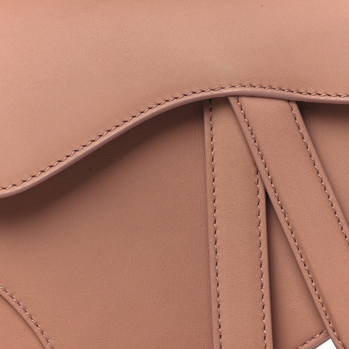 Ultra Matte Calfskin Mini Saddle Bag Blush