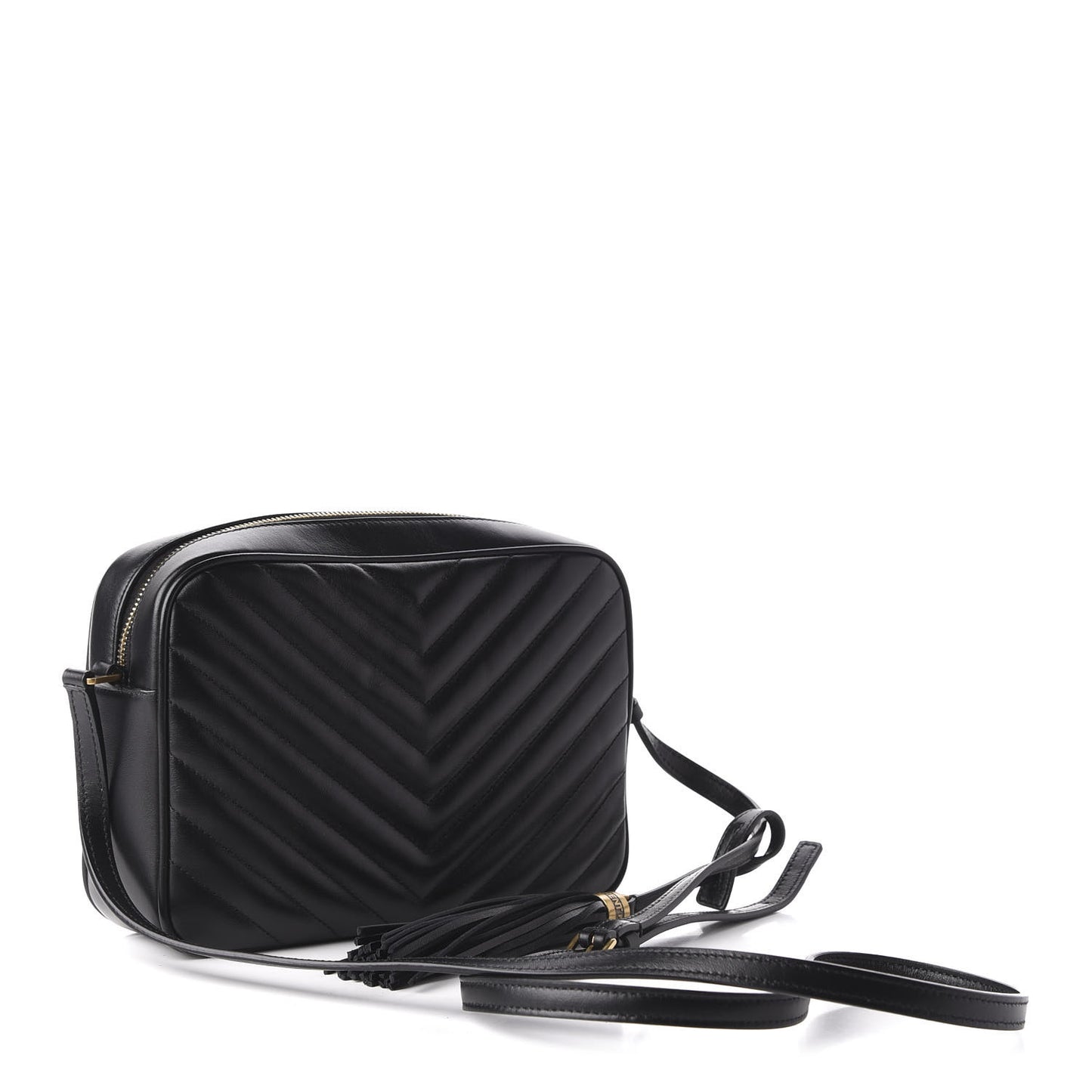 Calfskin Matelasse Monogram Lou Camera Bag Black
