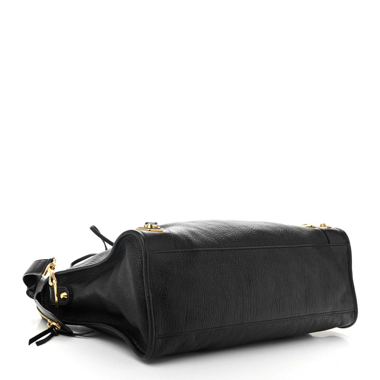 Chevre Gold Metallic Edge Hardware City Black