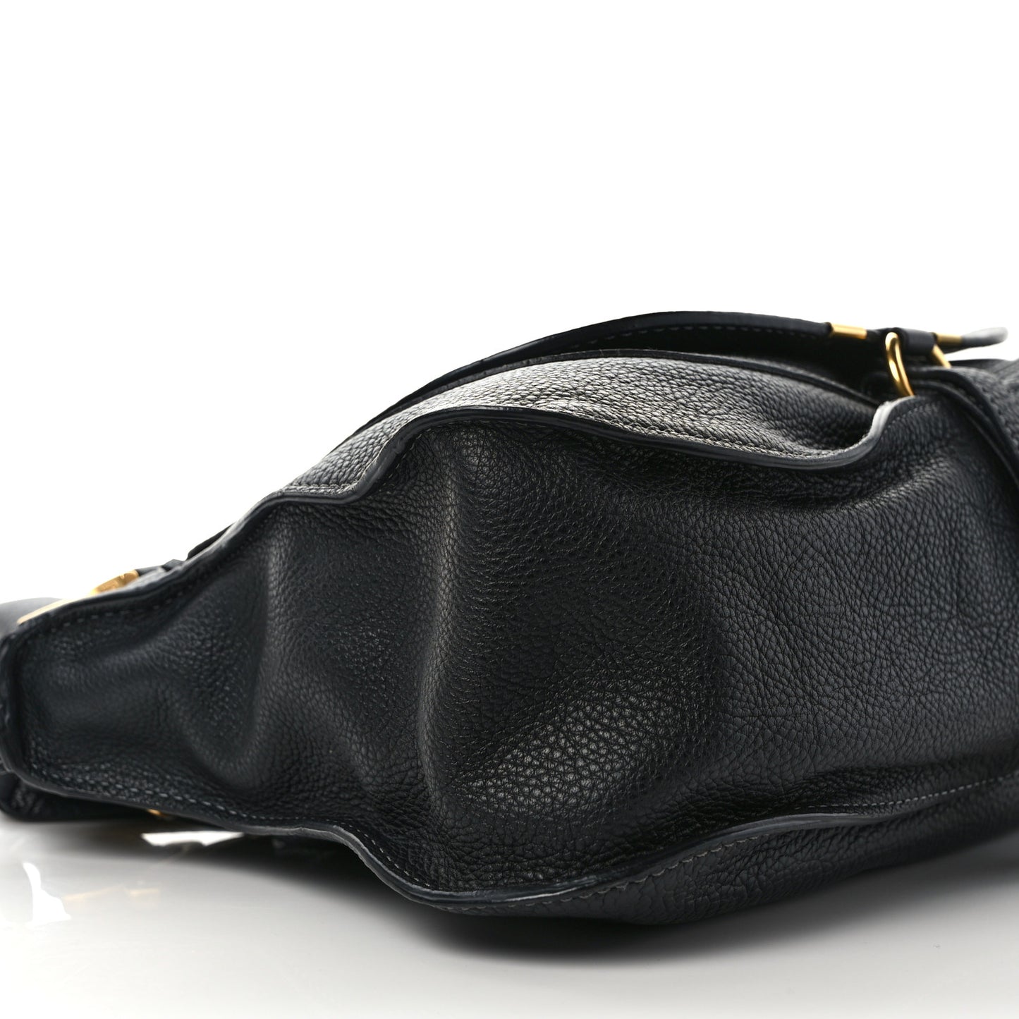 Calfskin Medium Marcie Satchel Black