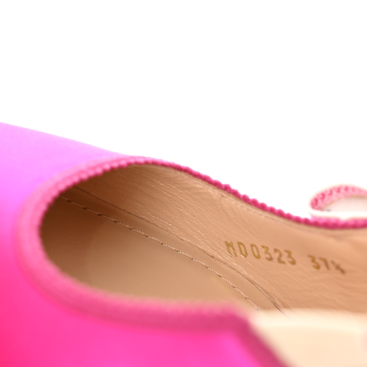 Satin Ribbon Embroidered J'Adior Slingback 65mm Pumps 37.5 Rani Pink