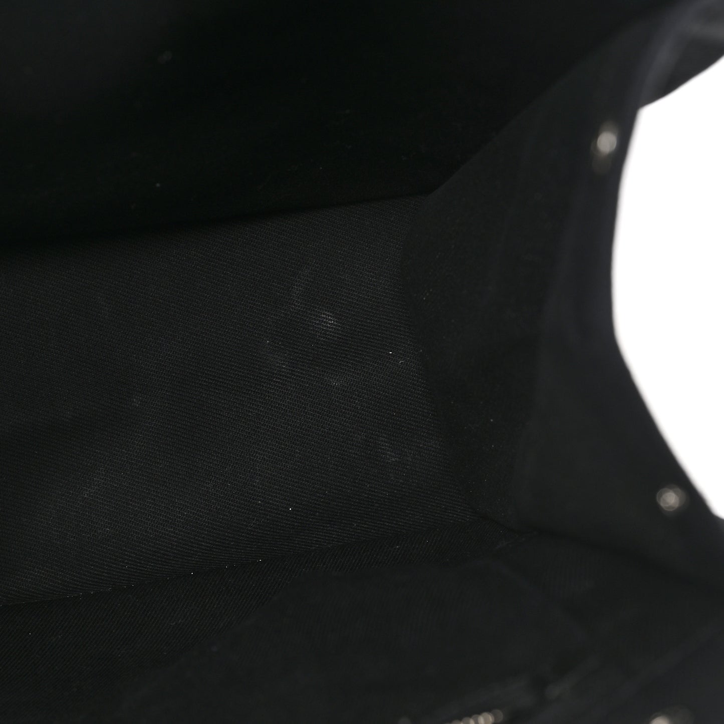 Linen Calfskin Rive Gauche North South Tote Black