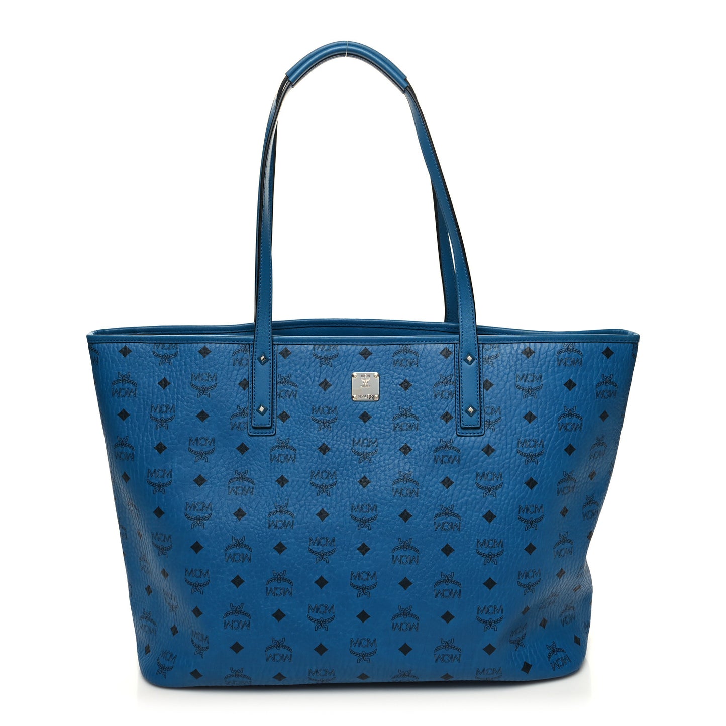 Visetos Large Anya Top Zip Shopper Tote Munich Blue