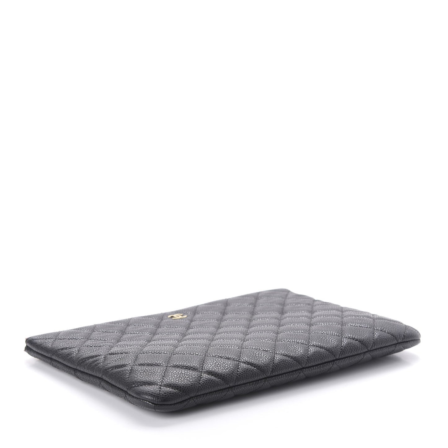 Caviar Quilted Medium Cosmetic Case Black
