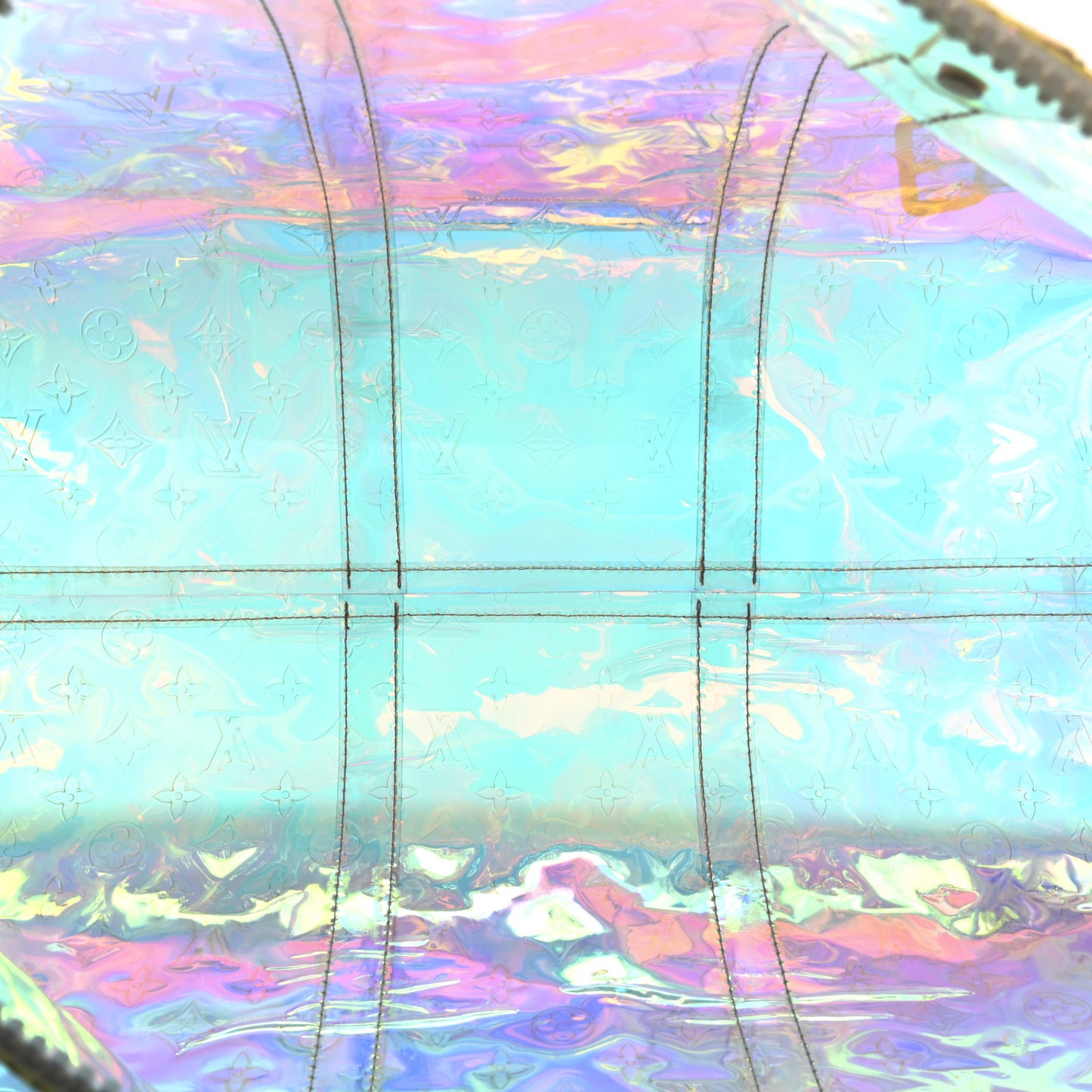 PVC Monogram Keepall Bandouliere 50 Iridescent Prism