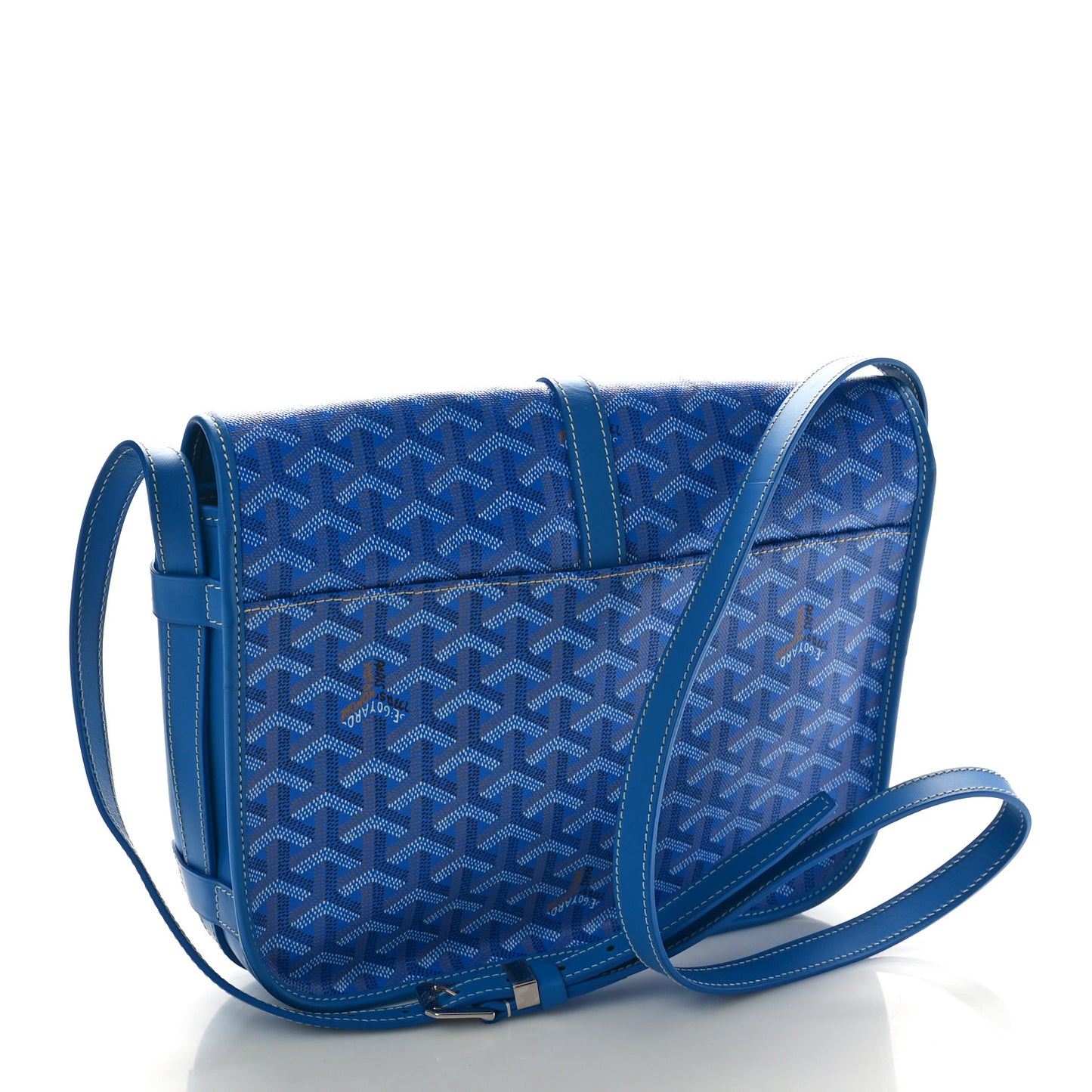 Goyardine Belvedere II MM Messenger Bag Sky Blue