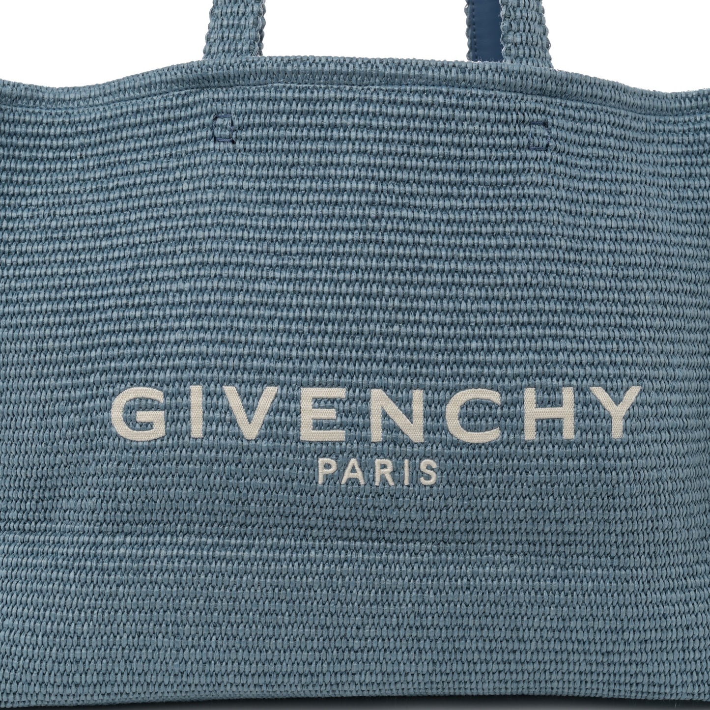 Raffia Large G Shopping Tote Blue