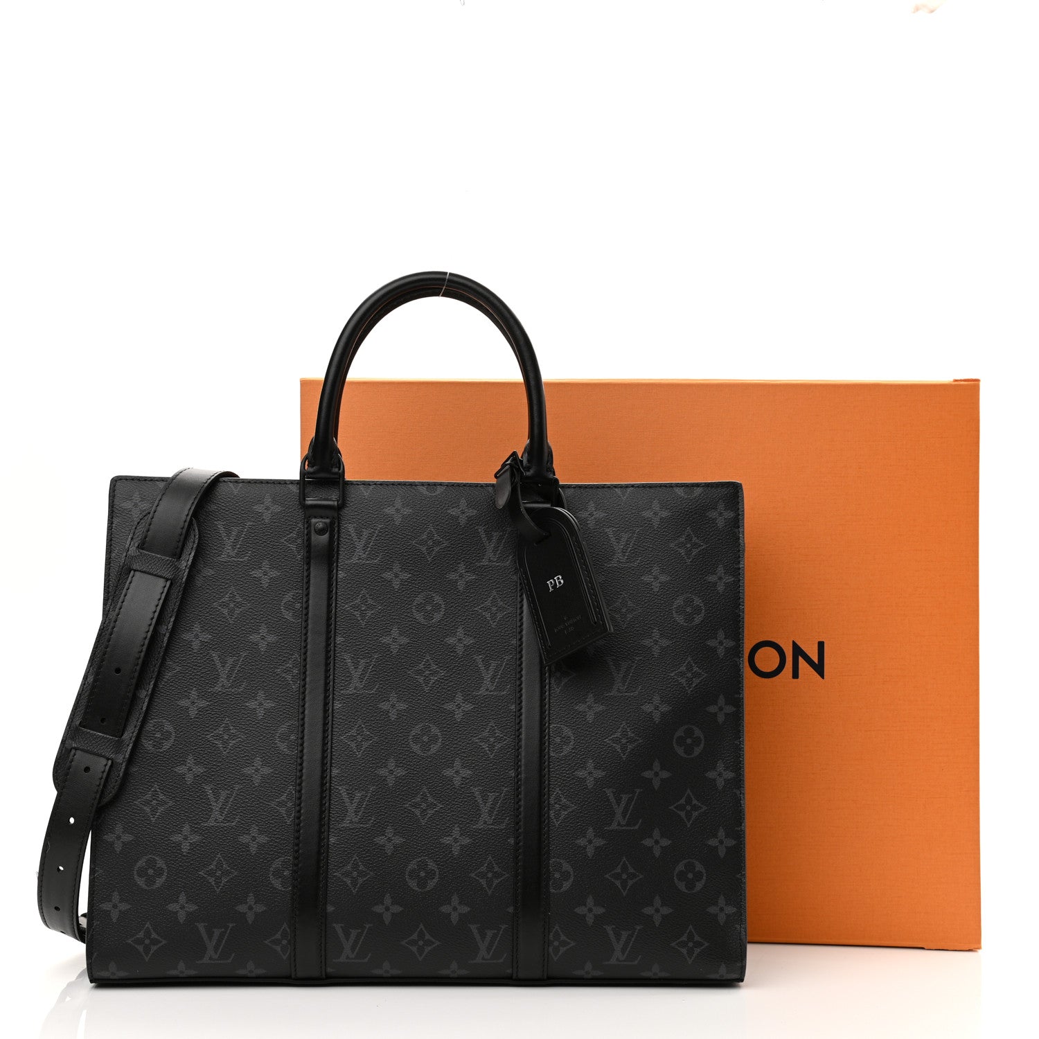 Louis Vuitton Monogram Eclipse Sac Plat Horizontal Zipper 12 of 12