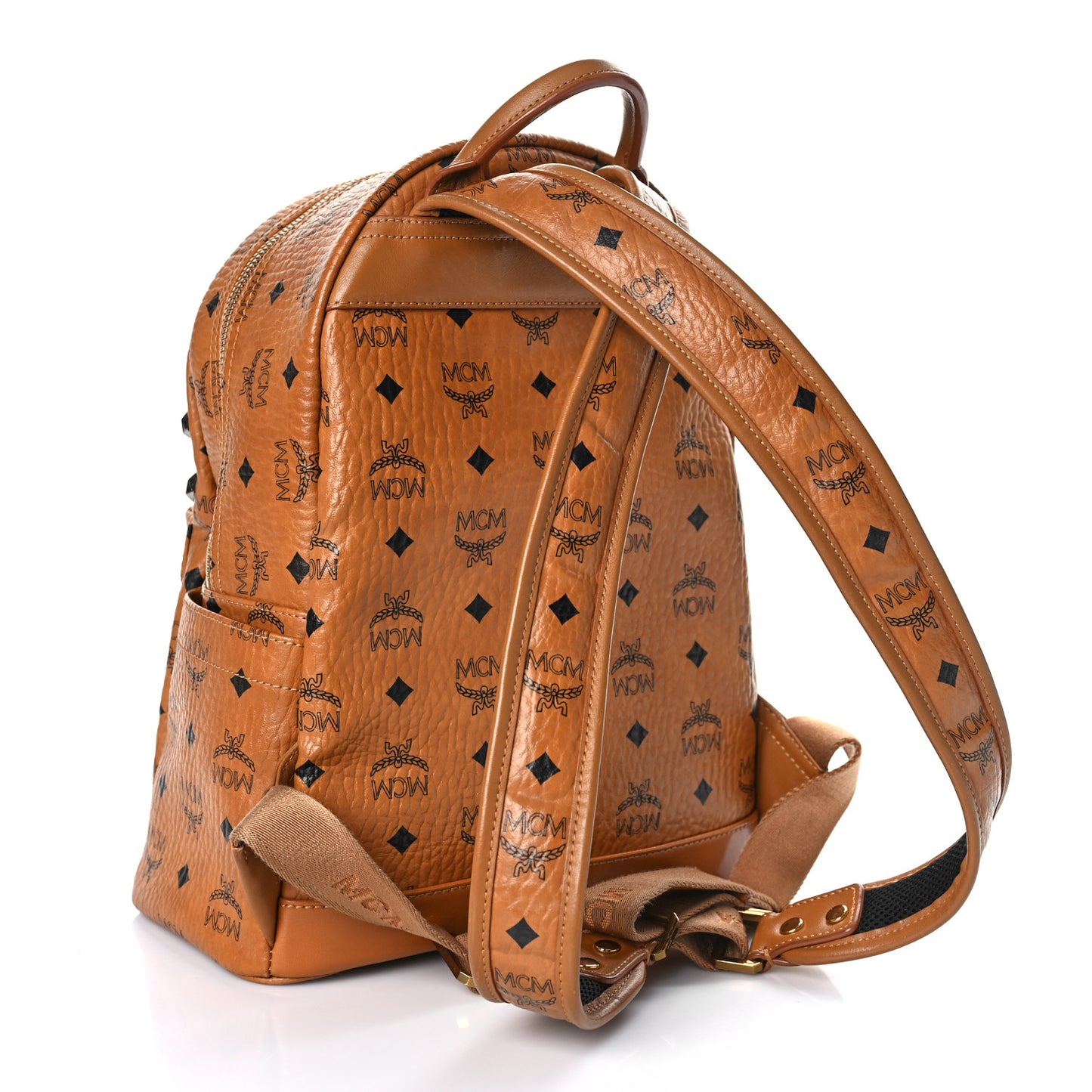 Visetos Studded Medium Stark M Backpack Cognac