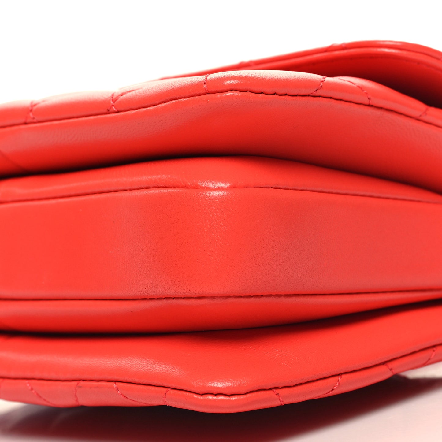 Lambskin Quilted Mini Trendy CC Dual Handle Flap Bag Red